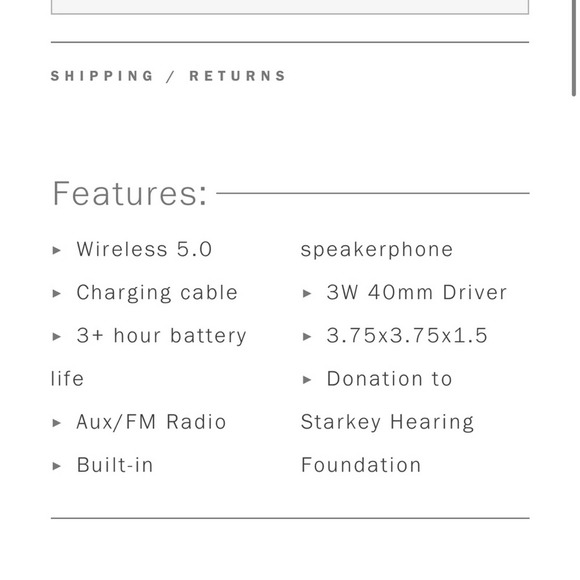 Portable Bluetooth Speaker from LSTN Sound Co., Wanderlust  in White, new - Picture 6 of 10